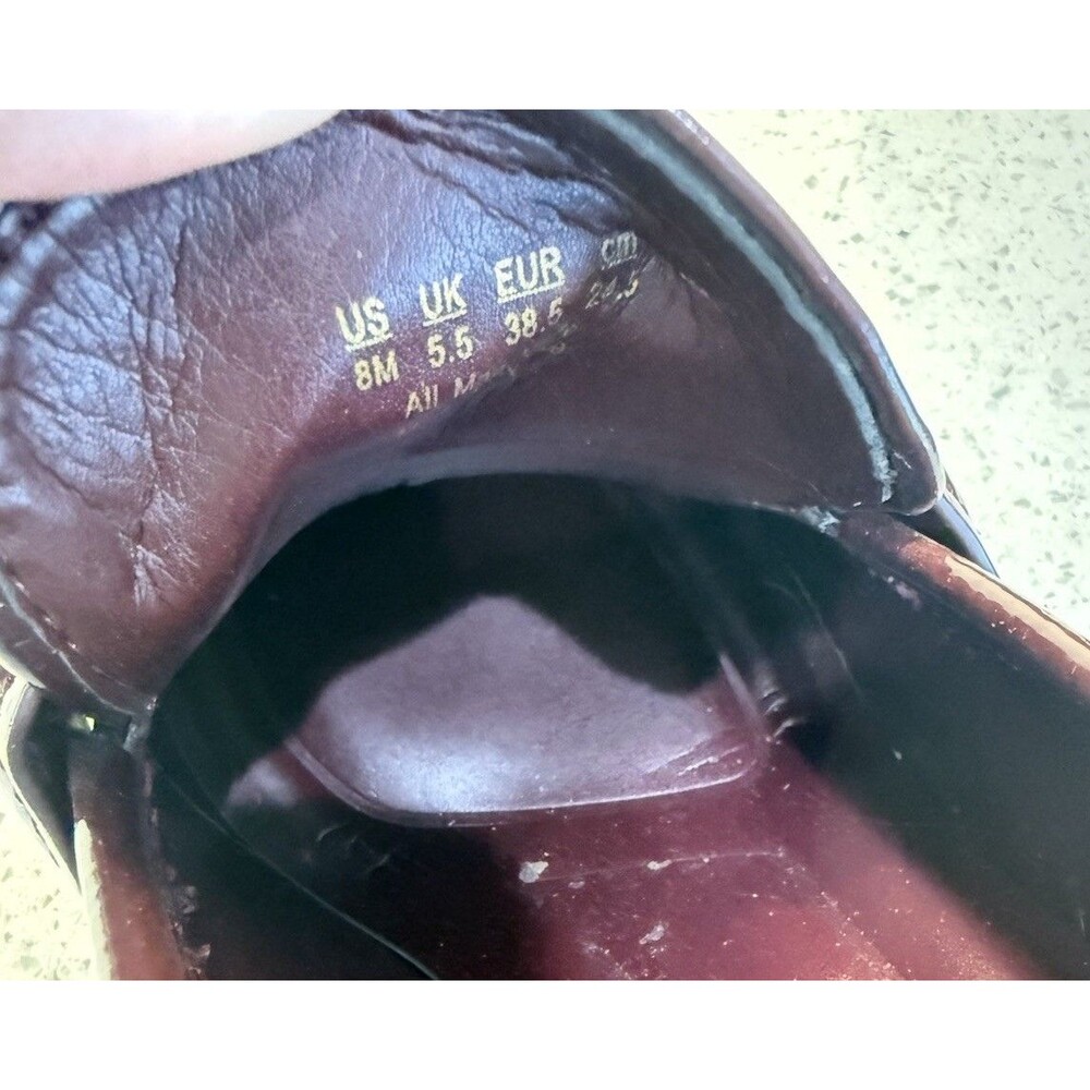 Franco Sarto Women's L-Raven Loafer Pumps Burgundy Size 8 Shoes - Picture 8 of 11